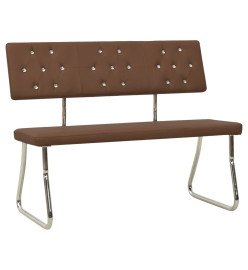 Banc 110 cm Marron Similicuir