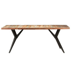 Table de salle à manger 200x90x76cm Bois de récupération solide