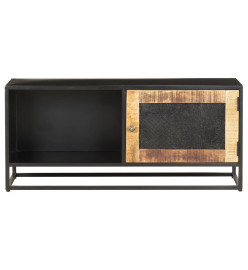 Meuble TV 90x30x40 cm Bois de manguier brut