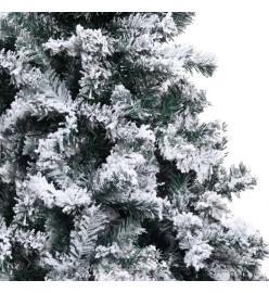 Sapin de Noël artificiel avec neige floquée vert 180 cm PVC