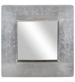 Miroir de style aviation 50x50 cm Métal