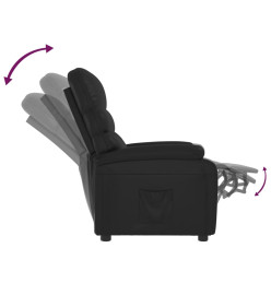 Fauteuil inclinable Noir Similicuir