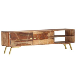 Meuble TV 140x30x40 cm Bois solide