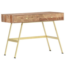 Bureau avec tiroirs 100x55x75 cm Bois solide