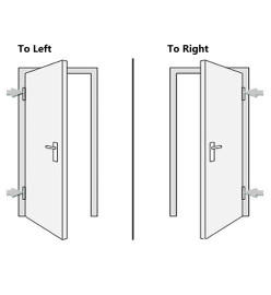 Porte d'entrée Anthracite 98x208 cm