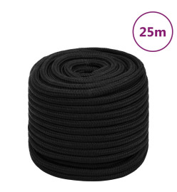 Corde de travail Noir 18 mm 25 m Polyester