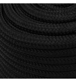 Corde de travail Noir 18 mm 25 m Polyester