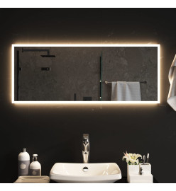 Miroir de salle de bain à LED 100x40 cm