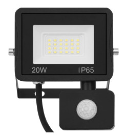 Projecteur à LED avec capteur 20 W Blanc chaud