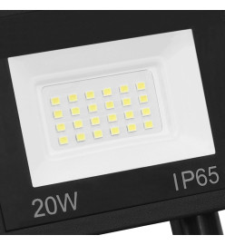 Projecteur à LED avec capteur 20 W Blanc chaud