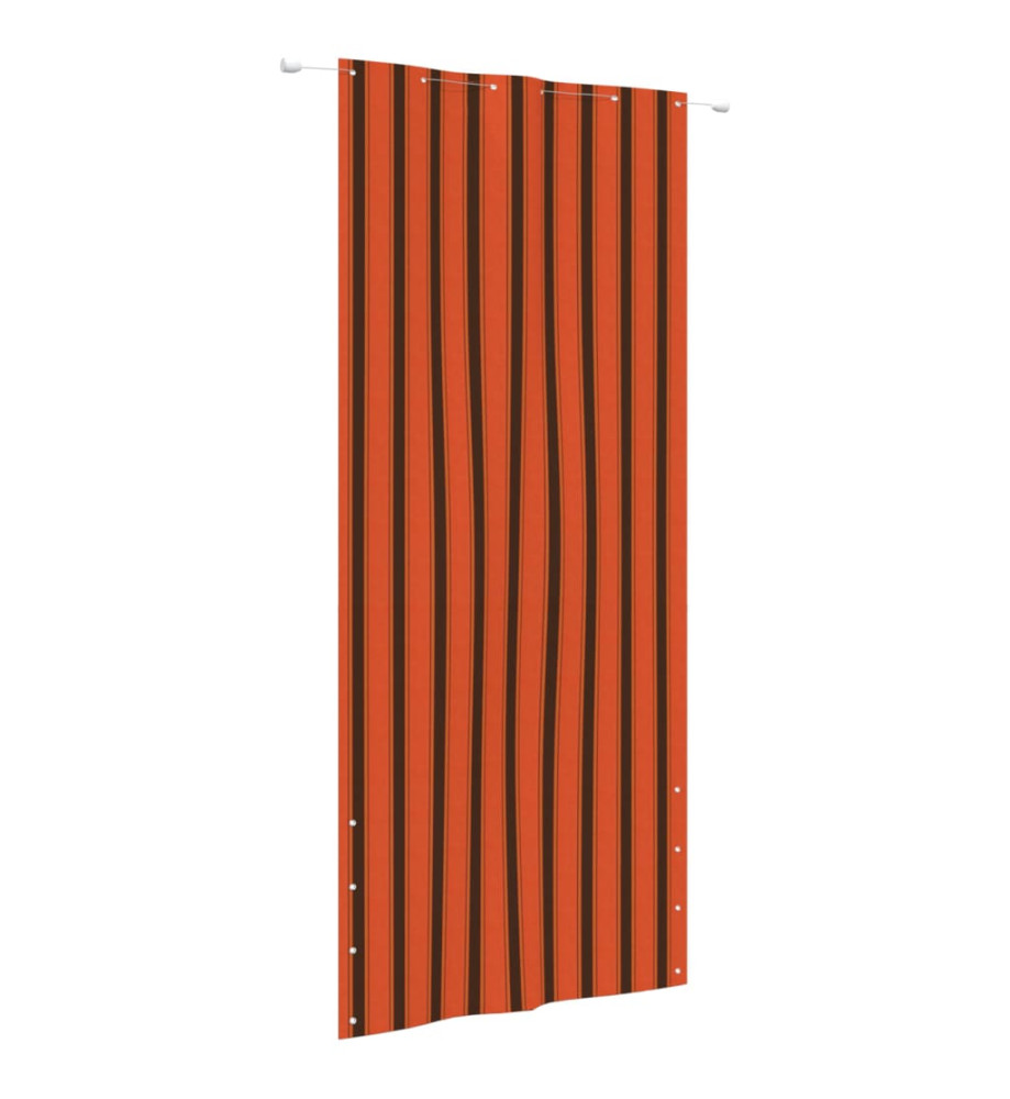 Écran de balcon Orange et marron 120x240 cm Tissu Oxford