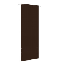 Écran de balcon Marron 80x240 cm Tissu Oxford