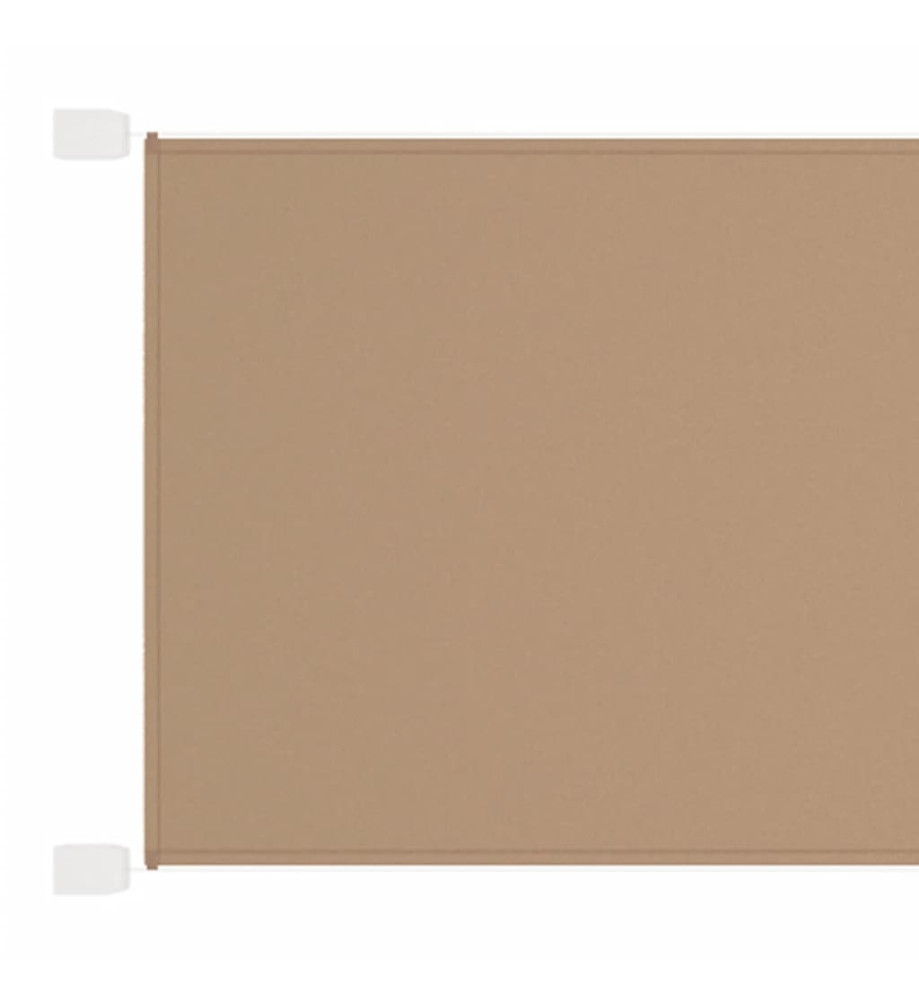 Auvent vertical Taupe 60x1000 cm Tissu oxford