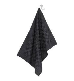 Ensemble de serviettes 20 pcs noir et gris coton