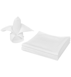 Serviettes de table 25 pcs Blanc 50x50 cm