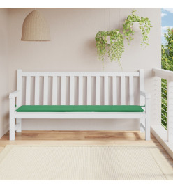 Coussin de banc de jardin vert 200x50x3 cm tissu oxford