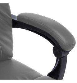 Chaise de bureau de massage Anthracite Similicuir