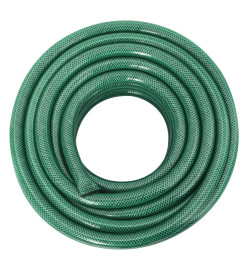 Tuyau d'arrosage avec jeu de raccords vert 0,9" 100 m PVC