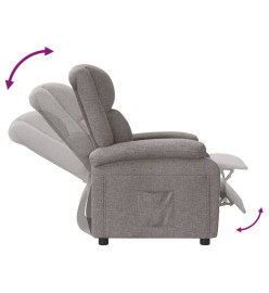 Fauteuil inclinable Taupe Tissu