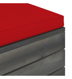 Salon de jardin palette 12 pcs avec coussins Bois de pin massif