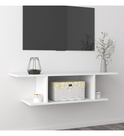 Meuble TV mural Blanc 103x30x26,5 cm