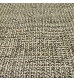 Tapis en sisal pour griffoir taupe 66x250 cm