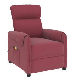 Fauteuil de massage Rouge bordeaux Tissu