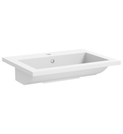 Lavabo en granit 600 x 450 x 120 mm Blanc