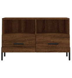 Meuble TV Chêne marron 80x36x50 cm Bois d'ingénierie