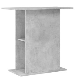 Support d'aquarium gris béton 36x75x72,5 cm bois d'ingénierie