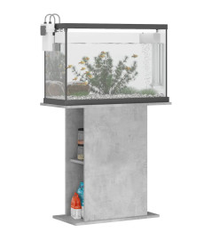 Support d'aquarium gris béton 36x75x72,5 cm bois d'ingénierie