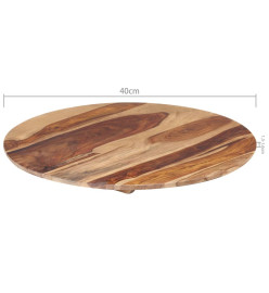 Dessus de table Bois solide Rond 15-16 mm 40 cm