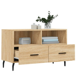 Meuble TV Chêne sonoma 80x36x50 cm Bois d'ingénierie