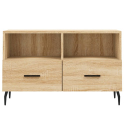 Meuble TV Chêne sonoma 80x36x50 cm Bois d'ingénierie