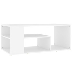 Table basse Blanc 100x50x40 cm Aggloméré