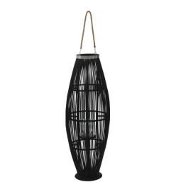 Bougeoir suspendu Bambou Noir 95 cm