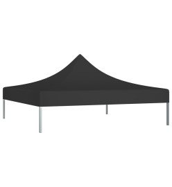 Toit de tente de réception 2x2 m Noir 270 g/m²