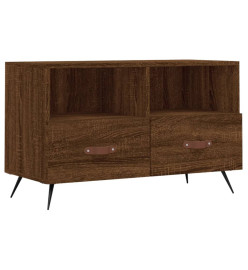 Meuble TV Chêne marron 80x36x50 cm Bois d'ingénierie