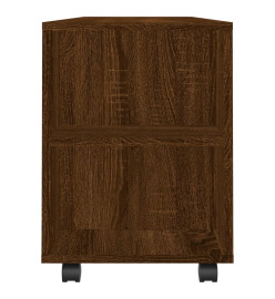 Meuble TV chêne marron 102x34,5x43 cm bois d'ingénierie