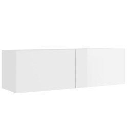 Ensemble de meubles TV 8 pcs Blanc brillant Bois d'ingénierie