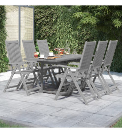 Ensemble de salle à manger de jardin 7 pcs Bois d'acacia solide