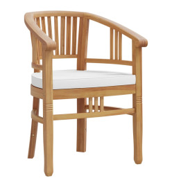 Ensemble à dîner de jardin 3 pcs Bois de teck massif