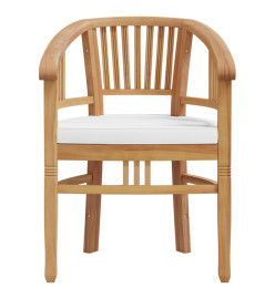 Ensemble à dîner de jardin 3 pcs Bois de teck massif