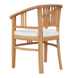 Ensemble à dîner de jardin 3 pcs Bois de teck massif