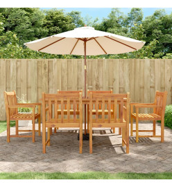 Ensemble de salle à manger de jardin 7 pcs Bois d'acacia solide