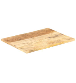 Dessus de table Bois de manguier solide 25-27 mm 90x60 cm