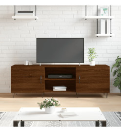 Meuble TV chêne marron 150x30x50 cm bois d'ingénierie