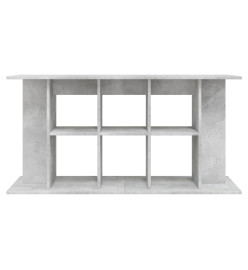 Support pour aquarium gris béton 120x40x60 cm bois d'ingénierie