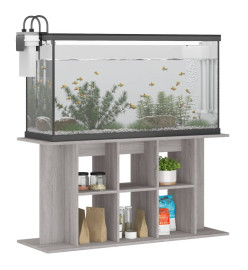 Support pour aquarium sonoma gris 120x40x60cm bois d'ingénierie