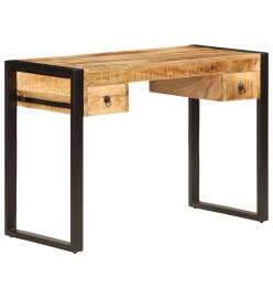 Bureau avec 2 tiroirs 110x50x77 cm Bois solide de manguier